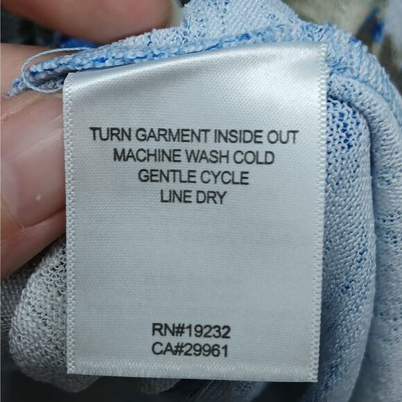 Alfred Dunner Waikiki Hawaii Tropical Scenic Knit Tunic Top Blue Size 2X NWT - Picture 4 of 7